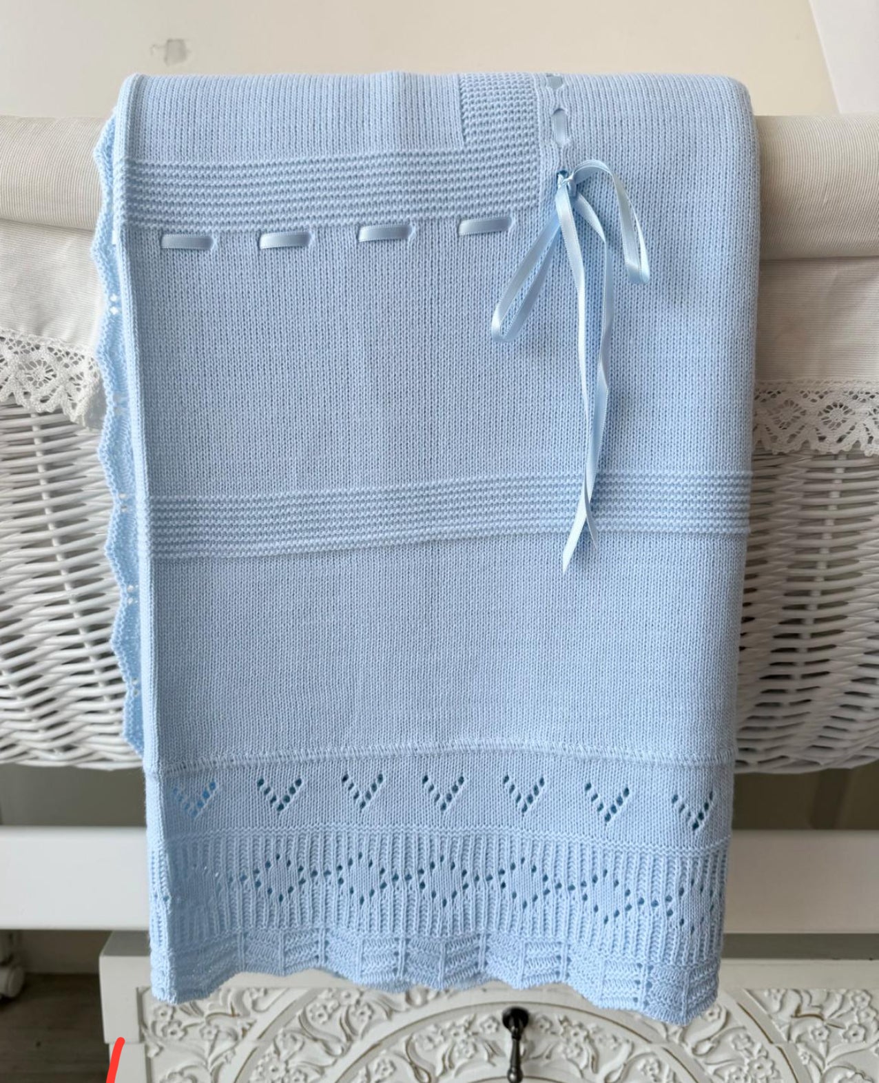 Personalized 100% Cotton Spanish Baby Blanket – Elegance Meets Comfort
