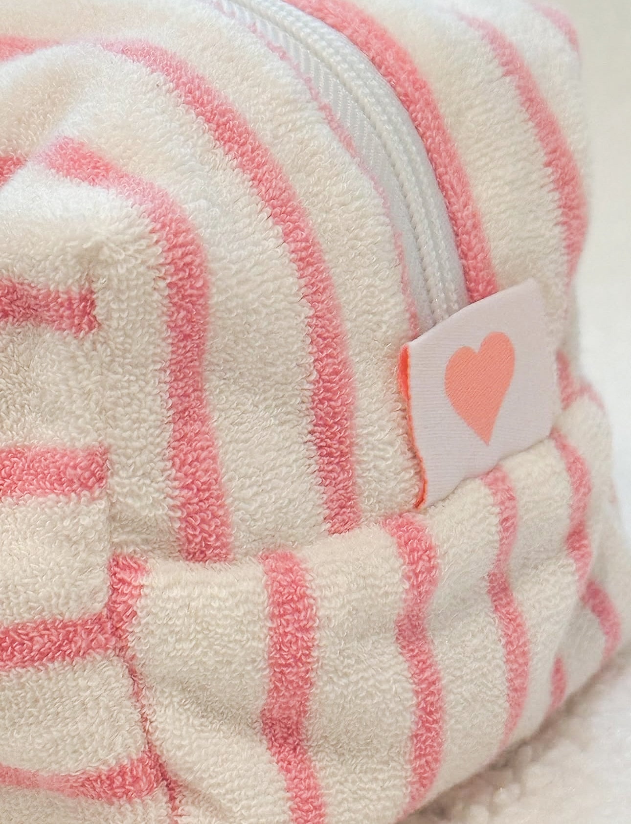 Towelling Pouch - Pink