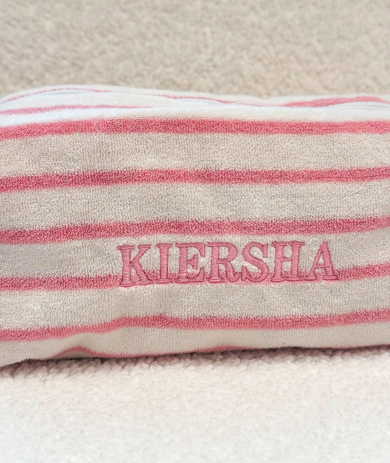 Towelling Pouch - Pink