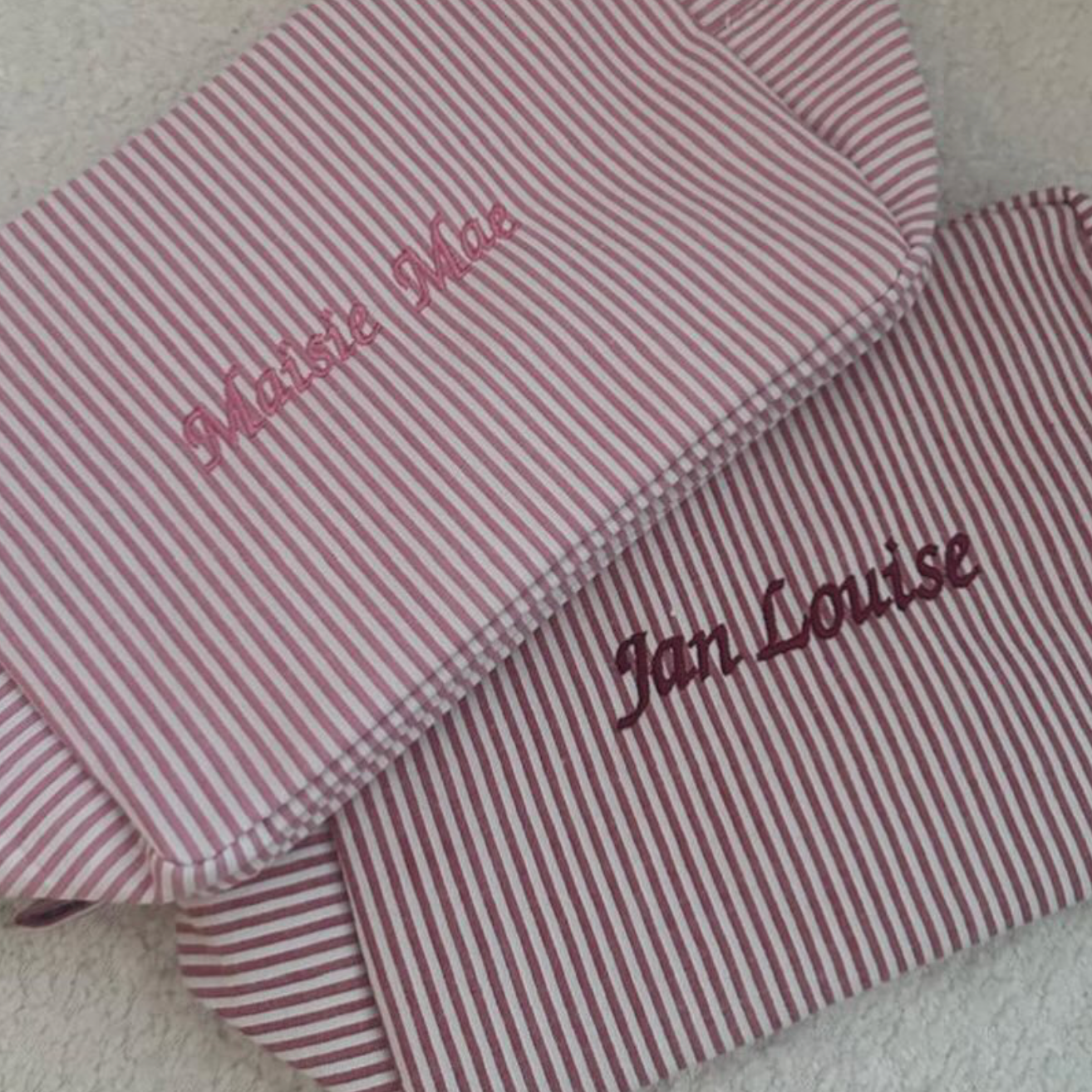 Striped Sailor Fabric Pouch – Nautical Charm in Every Color