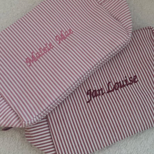Striped Sailor Fabric Pouch – Nautical Charm in Every Color