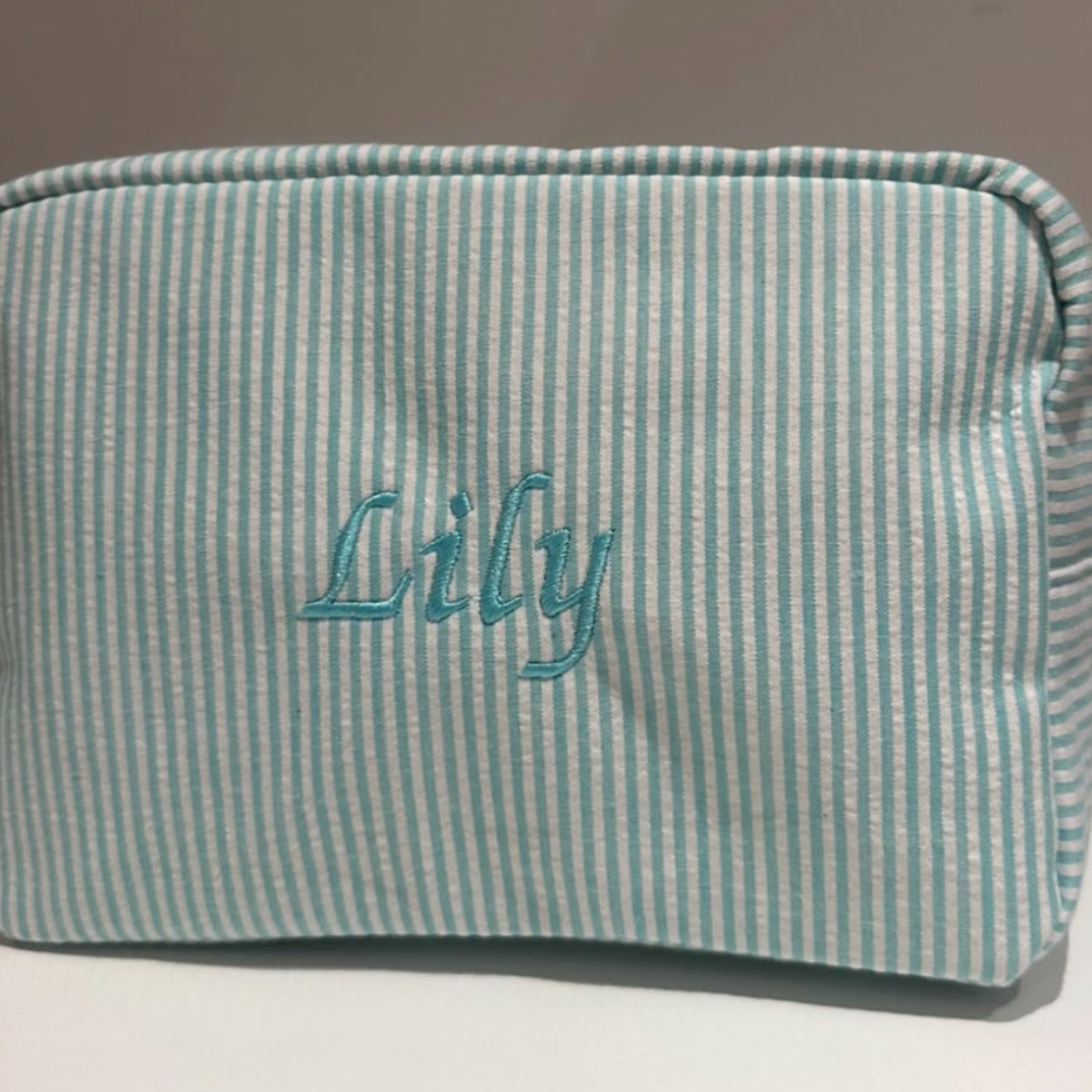 Striped Sailor Fabric Pouch – Nautical Charm in Every Color