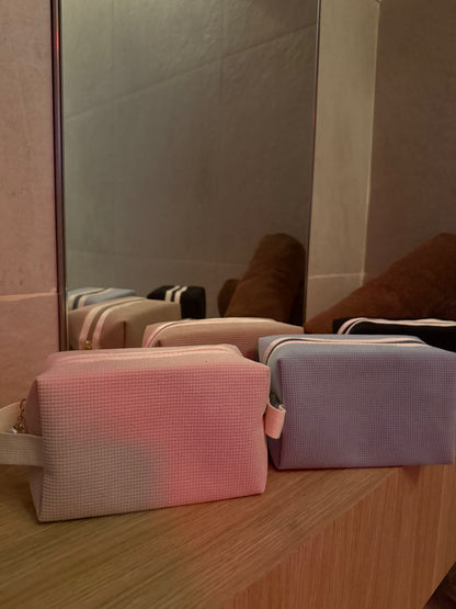Soft touch corduroy pouch