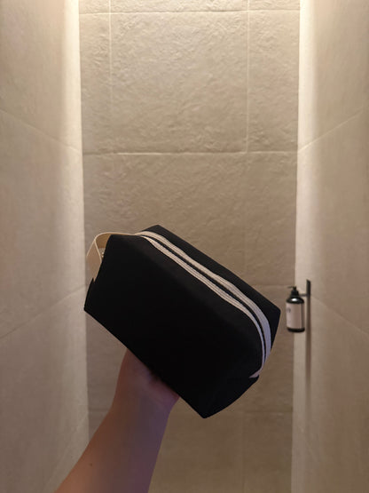 Soft touch corduroy pouch