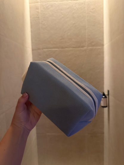 Soft touch corduroy pouch