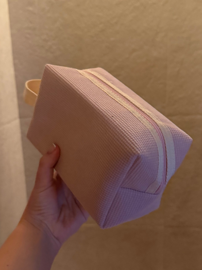 Soft touch corduroy pouch