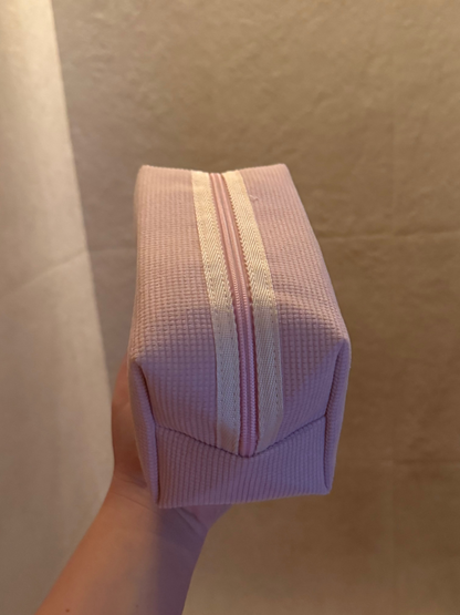 Soft touch corduroy pouch