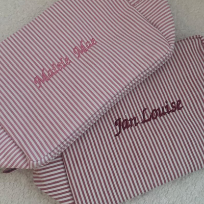 Striped Sailor Fabric Pouch – Nautical Charm in Every Color