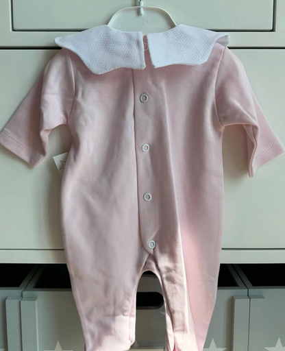 100% Cotton Spanish Baby Grow – Pink