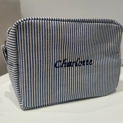 Striped Sailor Fabric Pouch – Nautical Charm in Every Color